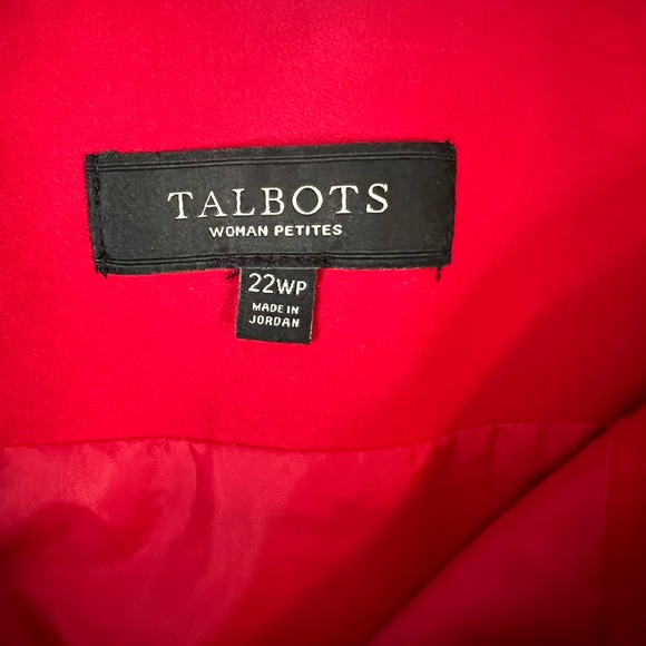 Talbots red Aline skirt - Picture 5 of 5